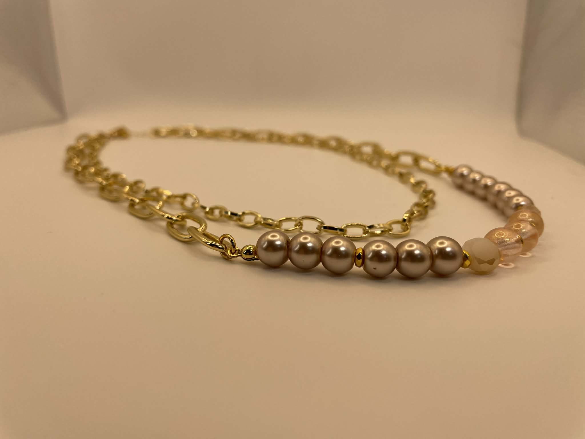 Champagne Pearl Holiday Jewelry Set