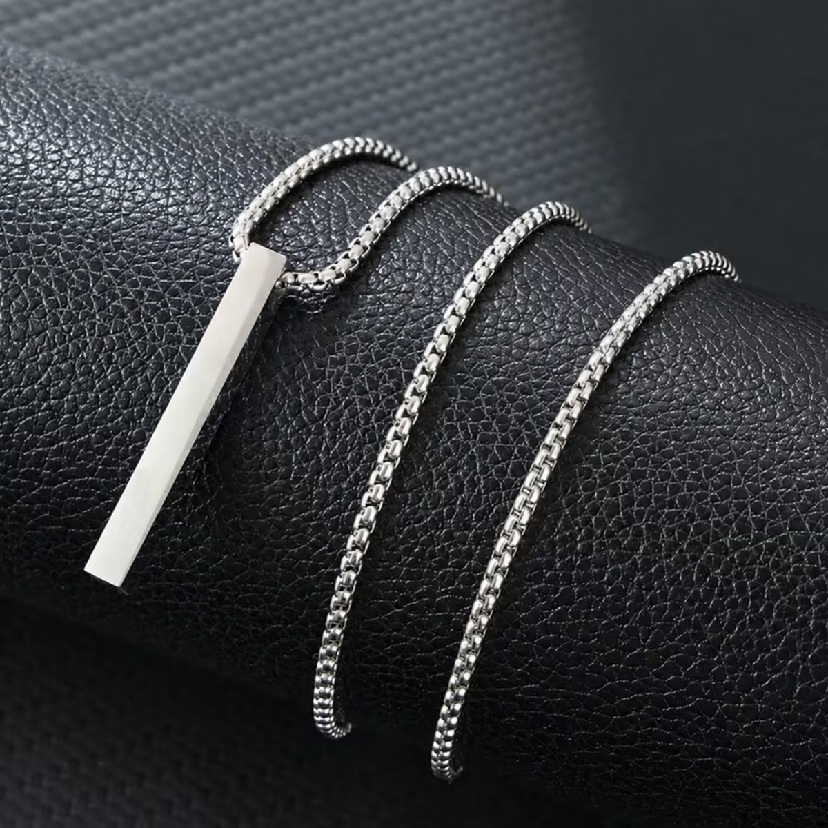 Custom Engraved Bar Necklace