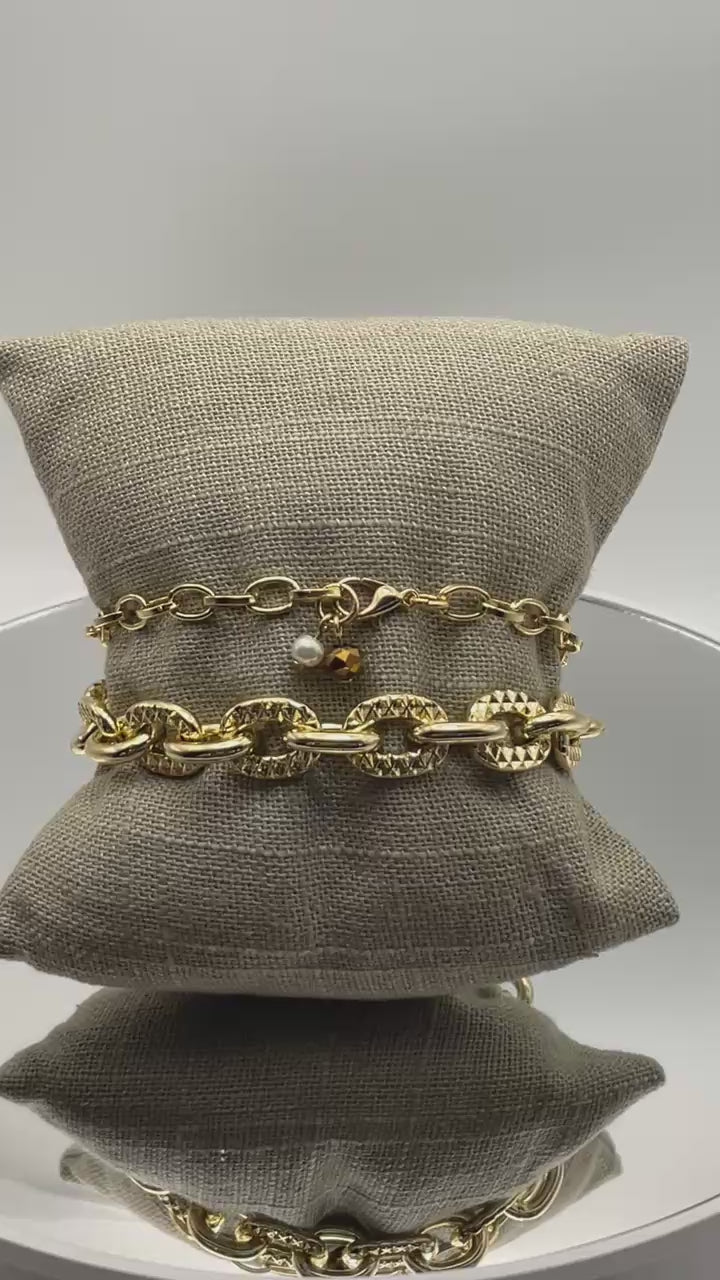 Mocha Royale Necklace with Bracelets