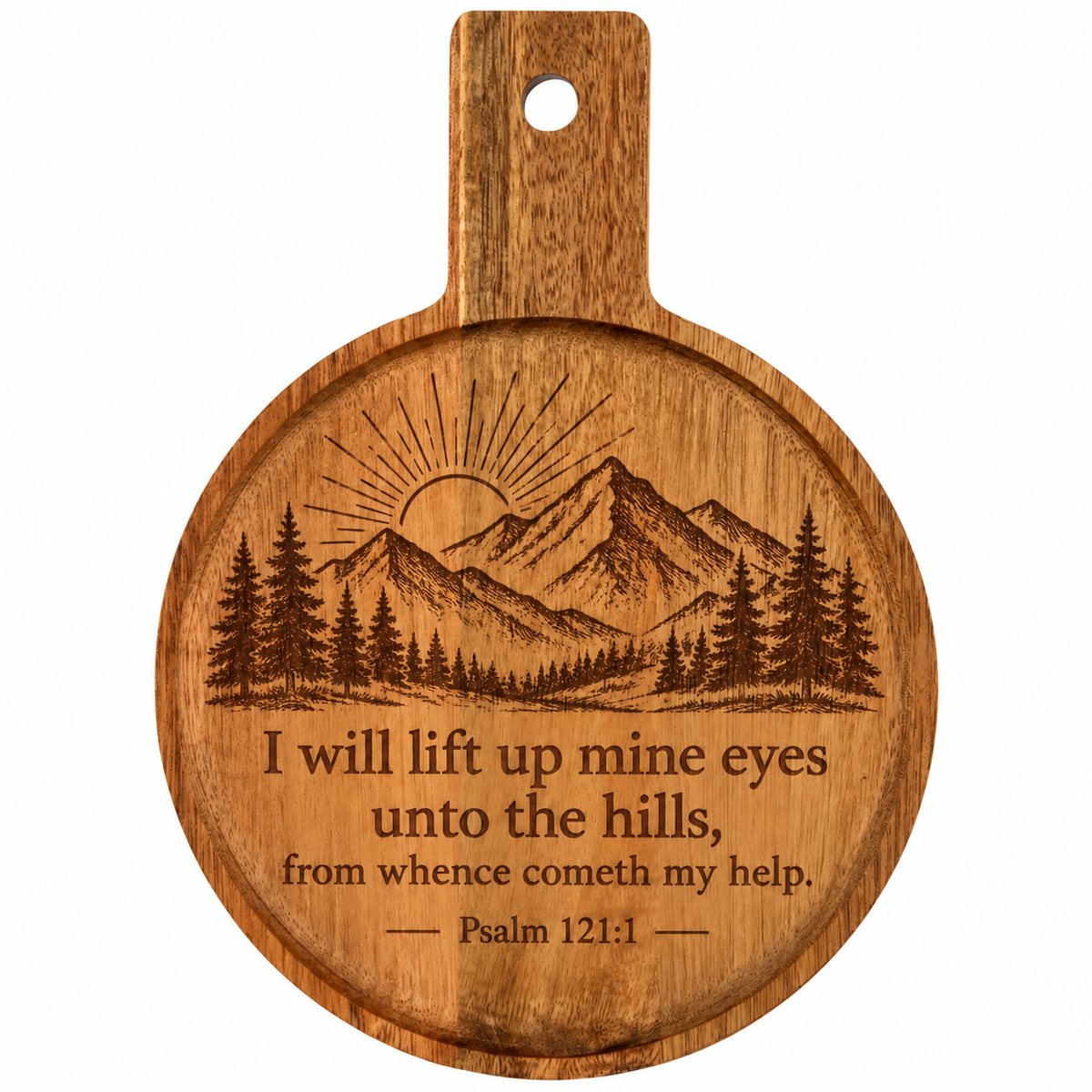Personalized Mini Acacia Wood Paddle Board | Custom Laser Engraving